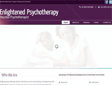 Tablet Screenshot of enlightenedpsychotherapy.com
